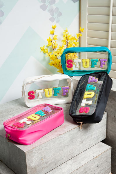 STUFF VARSITY TRAVEL MAKEUP POUCH