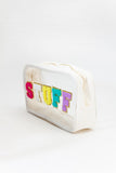 STUFF VARSITY TRAVEL MAKEUP POUCH