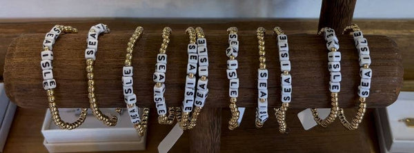 CUSTOM Gold Beaded Bracelets-Waterproof
