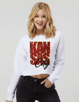 Faux Glitter KC Chiefs Sweatshirt