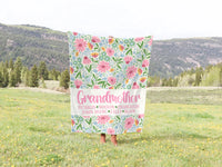 WILDFLOWER AT HEART PERSONALIZED MOTHER'S DAY BLANKET