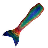 Mermaid Tail Seven Seas Rainbow Pattern-Swimmable Mermaid Tail