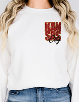 Faux Glitter KC Chiefs Sweatshirt