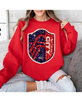 Saint Louis City Soccer Faux Sequin Sweatshirt