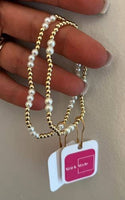 Gold Filled Pearl Bracelet-Waterproof