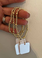 Gold Filled Beaded Bracelet - Waterproof