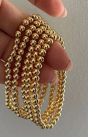 3 mm Gold Filled Beaded Bracelet-Waterproof