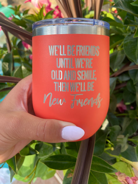 Old & Senile Insulated Wine Tumbler