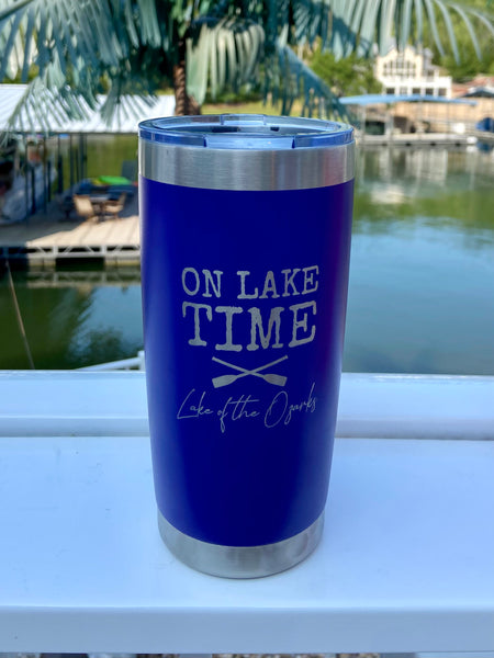 Custom Lake Tumbler On Lake Time Summer Coffee Mug