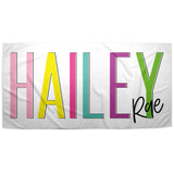 Personalized Beach Towel-Colorful Name