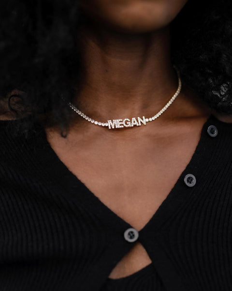 Custom Name Tennis Necklace