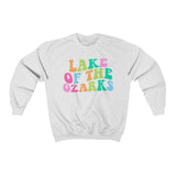 Lake of the Ozarks Crewneck Sweatshirt Colorful Print