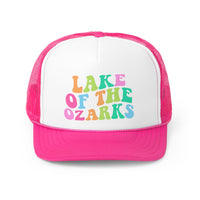 Lake of the Ozarks Colorful Retro Print Trucker Hat