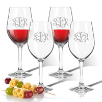 Personalized Tritan Wine Stems 12 oz (Set of 4) (Tritan Unbreakable) -PERSONALIZED