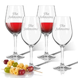 Personalized Tritan Wine Stems 12 oz (Set of 4) (Tritan Unbreakable) -PERSONALIZED