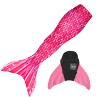 Swimmable Mermaid Tail-Bahama Pink