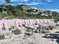 Personalized Champagne Beach Towel