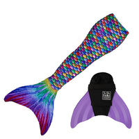 Swimmable Mermaid Tail-Hawaiian Rainbow