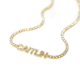 Custom Name Tennis Necklace