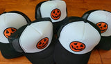 Halloween Pumpkin Face Trucker Hat