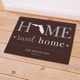 Personalized Home Sweet Home Welcome Doormat