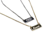 Small Monogram Bar Necklace