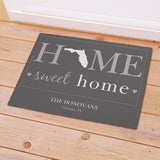 Personalized Home Sweet Home Welcome Doormat