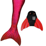 Swimmable Mermaid Tail Fiji Red