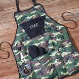 Personalized Camouflage Grilling Apron Set-Camo Apron Set