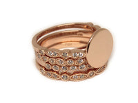 Monogram Stackable Rose Gold Ring