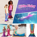 Mermaid Tail Seven Seas Rainbow Pattern-Swimmable Mermaid Tail