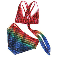 Mermaid Bikini Set Seven Seas Rainbow Pattern