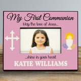 Personalized My First Communion Frame in Pink or Green