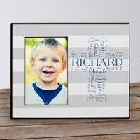 Personalized First Communion Cross Picture Frame-Personalized First Communion Frame