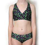 Mermaid Bikini Set in Dragon Tail Pattern