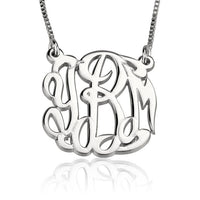 Sterling Silver Monogram Necklace