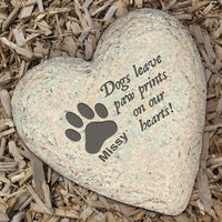 Personalized Dog Sympathy Garden Stone-Dog Memorial Garden Stone