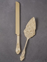 Engraved Gold Traditional Server Set