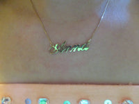 Cut Out Name Necklace Silver Gold or Rose Gold