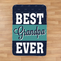 Personalized Best Daddy Ever Sherpa Blanket