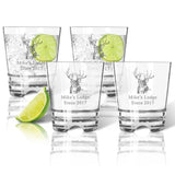 Buck Lodge Double Old Fashion Rocks Glasses